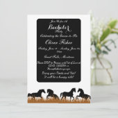 ランチアンドライドをテーマにしたバチュラーパーティ 招待状 (スタンド正面)