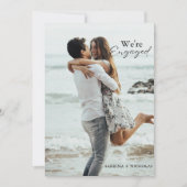 ランチウエスタンカントリーカウボーイ婚約 招待状 (正面)