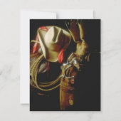 ランチウエスタン衣服ギアアナウンス空白の招待状 招待状 (正面)