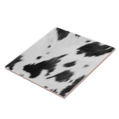 ランチカウボーイウエスタンカントリー白黒カウハイド タイル (側面)