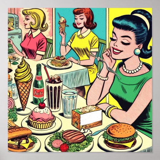 ランチガールズ漫画 ポスター (正面)