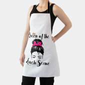 ランチシーンのクイーンカフェテリア女性労働者 エプロン (インサイチュ)