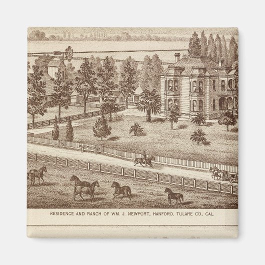 ランチス、ハンフォード、カル マグネット (正面)