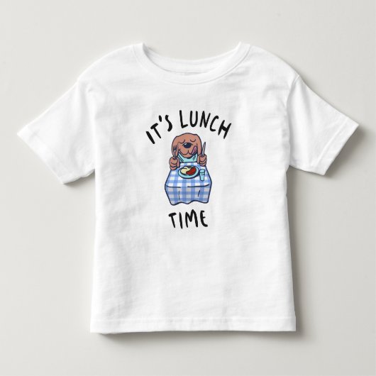 ランチタイムです トドラーTシャツ (正面)