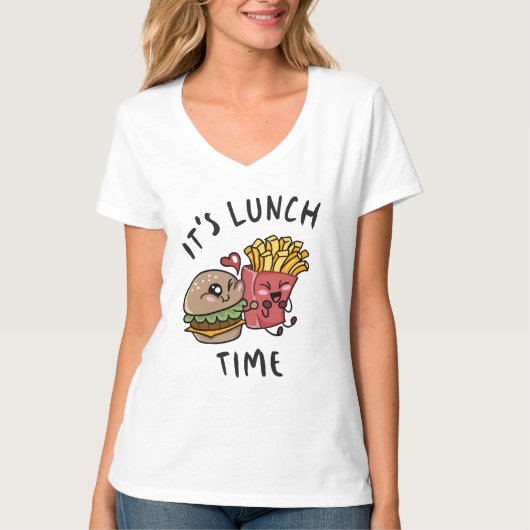 ランチタイムです Tシャツ (正面)