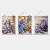 ランチタイムインパリ 吊り下げ型タペストリー (トリプル)