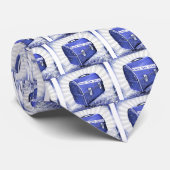 ランチタイムピリングブルー ネクタイ (ロール)