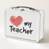 ランチタイムラブマイ先生 メタルランチボックス (正面)