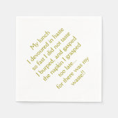 ランチタイムリメリック スタンダードカクテルナプキン (正面)