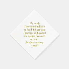 ランチタイムリメリック スタンダードカクテルナプキン