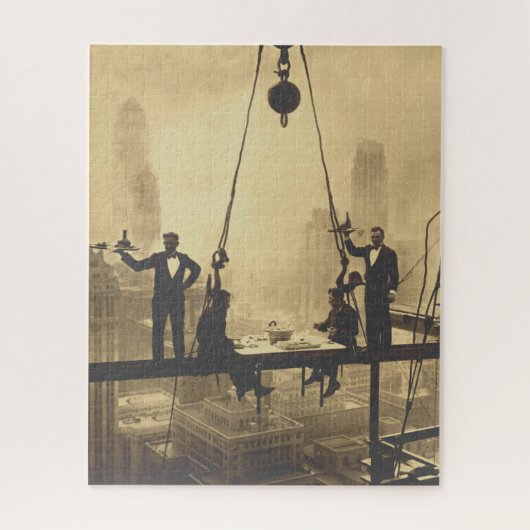 ランチトップAスカイスクレーパーPart Deux NYCアイアンワーカー ジグソーパズル (縦)