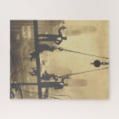 ランチトップAスカイスクレーパーPart Deux NYCアイアンワーカー ジグソーパズル (横)