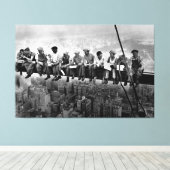 ランチトップA超高層ビル1932 NYCアイアンワーカー大 キャンバスプリント (インサイチュ (ウッドフロア))