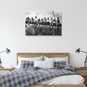 ランチトップA超高層ビル1932 NYCアイアンワーカー キャンバスプリント (インサイチュ (寝室))