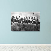 ランチトップA超高層ビル1932 NYCアイアンワーカー キャンバスプリント (インサイチュ (ウッドフロア))