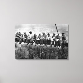 ランチトップA超高層ビル1932 NYCアイアンワーカー キャンバスプリント