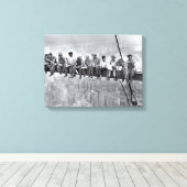 ランチトップA超高層ビル キャンバスプリント (インサイチュ (ウッドフロア))