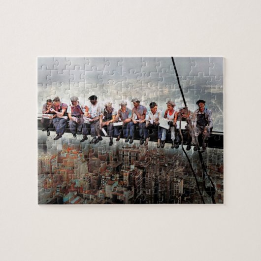 ランチトップA超高層ビルC1932カラーレドゥックス ジグソーパズル (横)