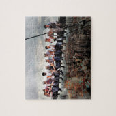 ランチトップA超高層ビルC1932カラーレドゥックス ジグソーパズル (縦)