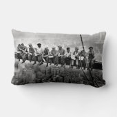 ランチトップA超高層ビルC1932 Ironworkers NYC ランバークッション (裏面)