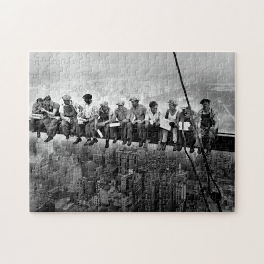 ランチトップA超高層ビルC1932 New York Ironworker ジグソーパズル (横)