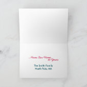 ランチドレッシングのカスタマイズ可能なクリスマスカード シーズンカード (内部)