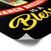 ランチドレッシング賛美はAの食べおもしろい物お気に入りのC ポスター (角)