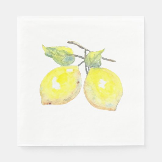 ランチナプキンズウィズレモンデザイン スタンダードランチョンナプキン (正面)