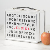 ランチパーソナライズされたボックス – Word Search メタルランチボックス (インサイチュ)