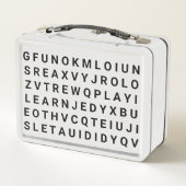ランチパーソナライズされたボックス – Word Search メタルランチボックス (裏面)