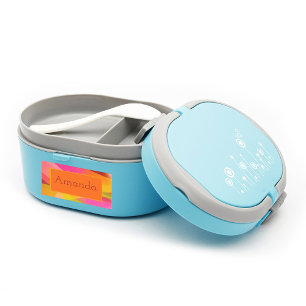 ランチボックス用ピンクイエローマゼンタ ラベル