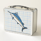 ランチボックス – Blue Marlin on Plaid (裏面)