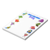 ランチボパーソナライズされたックス愛の名食スーパーヒーロー ノートパッド (回転)