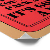 ランチポスターサインおもしろいを詰める ポスター (角)