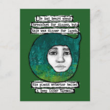 ランチポストカード用ディナー