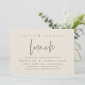 ランチミニマリストの結婚披露宴の後ずっと幸せに 招待状 (スタンド正面)