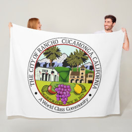 ランチョクカモンガ（カリフォルニア州）シティシール フリースブランケット