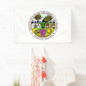 ランチョクカモンガ（カリフォルニア州）シティシール 横断幕 (インサイチュ)