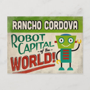 ランチョコルドバCaliforniaロボット – おもしろいヴィンテージ ポストカード