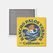 ランチョパロスヴェルデス,カリフォルニア マグネット (正面/裏面)