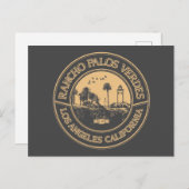 ランチョパロスヴェルデポイントヴィセンテライトハウス ポストカード (正面/裏面)