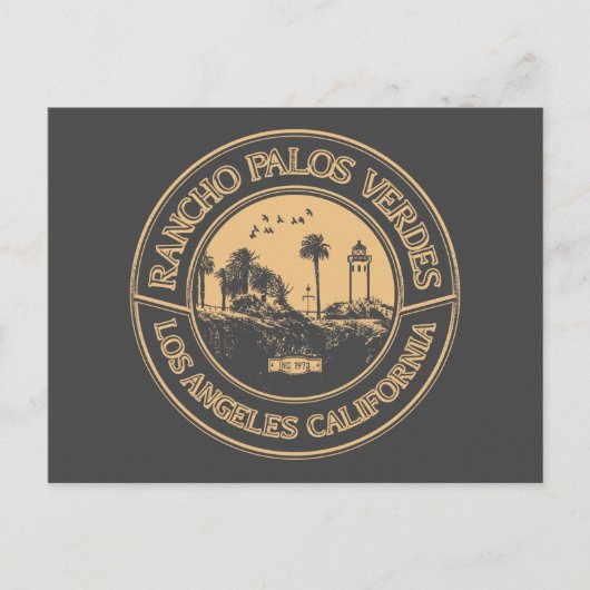 ランチョパロスヴェルデポイントヴィセンテライトハウス ポストカード (正面)