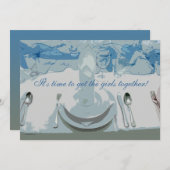 ランチョンセッティング招待状 招待状 (正面/裏面)