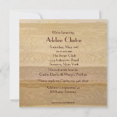 ランチョンブライダルシャワー招待 招待状 (裏面)