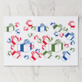 ランチョンマットパッド – ジャンパ付きプレゼント ペーパーパッド (正面)