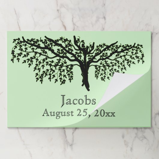 ランチョンマットパッド – ファミリーツリー懇親会 ペーパーパッド (折り畳み)