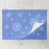 ランチョンマットパッド – 雪片 ペーパーパッド (折り畳み)