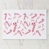 ランチョンマットパッド – Red Candy Canes ペーパーパッド (正面)