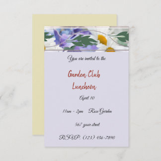 ランチョン招待状 招待状