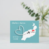 ランチョーテでのトロピカルウェディング スペインのビーチウェディング セーブザデート (スタンド正面)